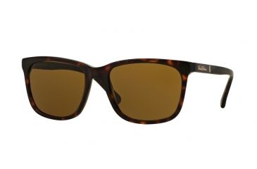 Image of Brooks Brothers BB5027S Sunglasses 609673-57 - Dark Tortoise/matte Dark Tort Frame, Smoke Solid Lenses