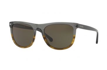 Image of Brooks Brothers BB5037S Sunglasses 612871-55 - Grey Brown Horn Gradient Frame, Dark Grey Solid Lenses