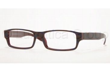 Image of Brooks Brothers BB698 Eyeglasses with No-Line Progressive Rx Prescription Lenses 5293-5216 - Blue/Burgundy 