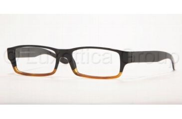 Image of Brooks Brothers BB698 Eyeglasses with No-Line Progressive Rx Prescription Lenses 5294-5016 - Brown/Black Fade 