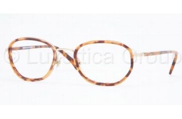 Image of Brooks Brothers Eyeglasses BB460-1296-5121 with No-Line Progressive Rx Prescription Lenses - Spotty Tort Frame w/ 51 mm Diameter Lenses