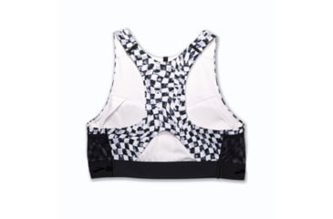 Image of Brooks Drive 3 Pocket Run Bra - Womens, Speed Check B/W, 34CD, 350080004.034CD