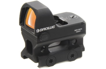 Image of BROWE 1x23mm 3 MOA Red Dot Micro Reflex w/RMR Footprint, Side Loading Battery w/Co-Witness Mount, Black, One Size, BMR-3MOA-RS-CW