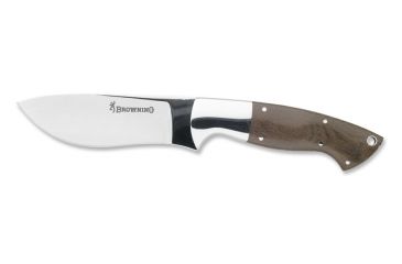 Image of Browning 976 Backcountry,Brown Handle,Fixed SS Blade,Leather Sheath 322976