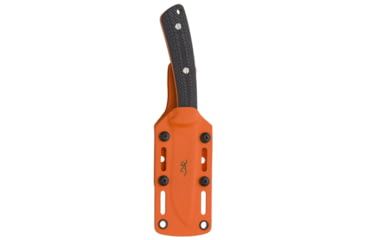 Image of Browning Back Country Fixed Blade Knife - Box, 3.5in, D2 High Carbon Steel, Drop Point, G10 Handle, Blaze, 3220522B
