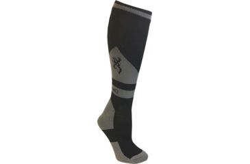 Image of Browning Bg Unisex Buckeye Socks M/l Black &amp; Grey Calf Height