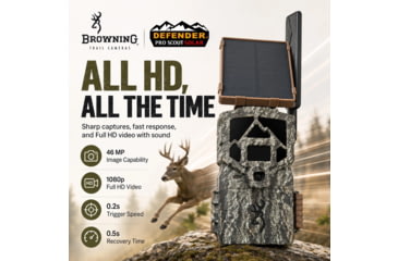 Image of Browning Trail Cam Defender Cellular Pro Scout Maxhd Solar