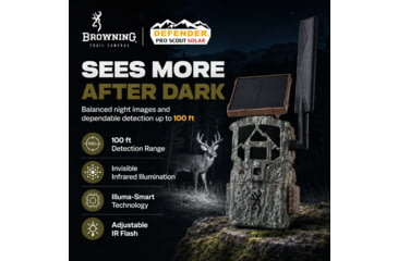 Image of Browning Trail Cam Defender Cellular Pro Scout Maxhd Solar