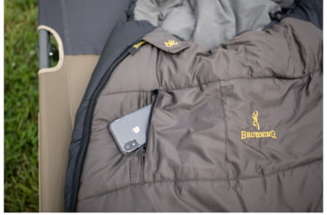 Image of Browning Camping McKinley 0 Degrees Sleeping Bag, Charcoal/Gray, 4853458