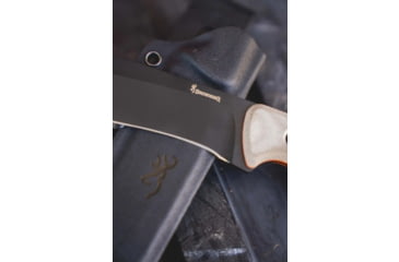 Image of Browning Desolation Fixed Blade Knife, 6in, 440-C, Drop Point, G10 Handle, Black, 3220517B