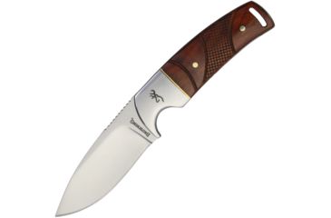 Image of Browning Fixed Blade Cocobolo Fixed Blade Knife, 3in, Stainless Steel, Standard Edge, Mirror Polish, Cocobolo Wood Handle BR0229