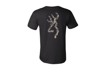 Image of Mens Graphic Duck Band Buckmark Short Sleeve T-Shirt, Black