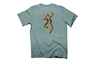 Image of Mens Graphic RT Xtra Buckmark Short Sleeve T-Shirt, Athletic Heather