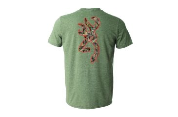 Image of Mens Graphic RT Xtra Buckmark Short Sleeve T-Shirt, Heather Military Green