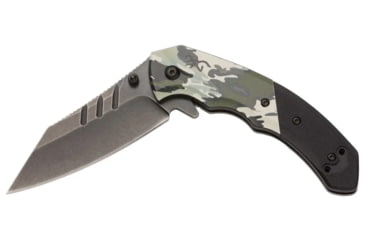 Image of Browning Ovix Assisted Opening Folding Knife - Box, 3.25in, D2 High Carbon Steel, Tanto, Steel Handle, N, 3220467B