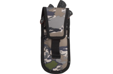 Image of Browning Primal Series Combo, Black SS Blade, 8in Caping w/ 3.5in Blade, 8.75in Skinner w/ 3.75in Blade, 7.75in Saw w/ 5.25in Blade, Black/Orange TPR Handle, Nylon Sheath, 3220443B