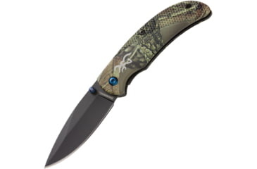 Image of Browning Prism 3 Linerlock Folding Knife, Camo, Camo aluminum handle, 3220344