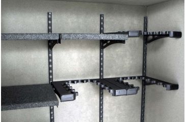 Image of Browning Safes Hunter Wide HR37 Gun Safe,60x43x25in,Textured Charcoal,Silver Chrome,Scroll,S and G Mechanical Lock 1601100167