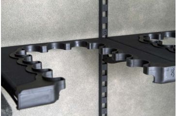 Image of Browning Safes Hunter Wide HR37 Gun Safe,60x43x25in,Textured Charcoal,Silver Chrome,Scroll,S and G Mechanical Lock 1601100167