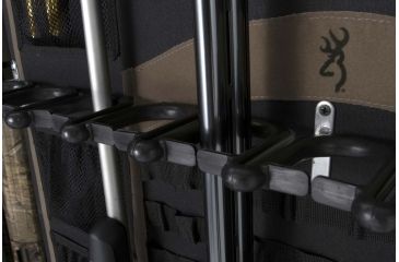 Image of Browning Safes Hunter Wide HR37 Gun Safe,60x43x25in,Textured Charcoal,Silver Chrome,Scroll,S and G Mechanical Lock 1601100167