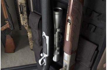 Image of Browning Safes Hunter Wide HR37 Gun Safe,60x43x25in,Textured Charcoal,Silver Chrome,Scroll,S and G Mechanical Lock 1601100167