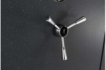 Image of Browning Safes Hunter Wide HR37 Gun Safe,60x43x25in,Textured Charcoal,Silver Chrome,Scroll,S and G Mechanical Lock 1601100167