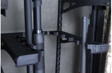 Image of Browning Safes Hunter Wide HR37 Gun Safe,60x43x25in,Textured Charcoal,Silver Chrome,Scroll,S and G Mechanical Lock 1601100167