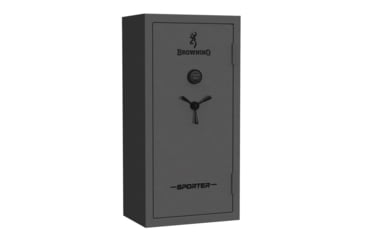 Image of Browning Safes Sporter SP33 Gun Safe, Electronical Lock, Hammer Gloss Gray, 33, SP33-HMRGLSGRY-MB-E