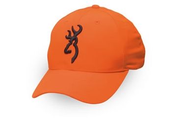 Image of Browning Safety Cap with 3-D Buckmark, Blaze, Adult cap adjustable fit 30840501