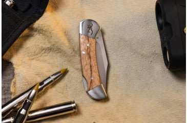 Image of Browning Sage Creek Lockback Folding Knife, 2.5in, 9Cr14MoV, Clip Point, Wood Handle, N, 3220531B
