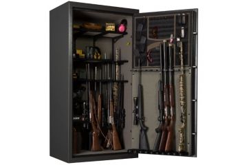Image of Browning SP41 Sporter Gun Safe,60min/1400 Degrees,SG Mechanical Lock,Hammer Gray Silver/Chrome Scroll 1601100223
