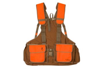 Image of Browning Strap Bird N Lite 2.0 w/o Embroidery Vest, Tan/Blaze, 2XL, 3059335804