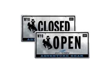 Image of Brunton F Openclosed License Plate Business Open Closed Sign 8inx12in