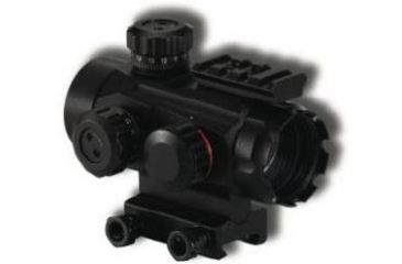 Image of BSA Optics 35mm Tactical Weapon Red &amp; Green Dot, 5 MOA Dot w/ Multi-Reticle, Black, 35mm TW35RGMCP