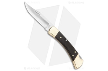 Image of Buck Knives 110 60th Ann. Manual Folding Knife, 3.75in, CPM MagnaCut, Clip Point Blade, Wood Wood Handle, Steel/Wood, 8.625in, BHQ-207255