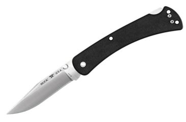 Image of Buck Knives 110 Slim Pro Folding Knife, 3.75in, S30V Vanadium, Black Micarta/G10 Handle 0110BKS4