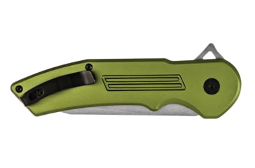 Image of Buck Knives 261 Hexam Assisted Opening Folding Knife, 3.33 in, 7Cr Stainless Steel, Drop Point, Straight, Satin, Aluminum, OD Green, 0262ODSB/13239