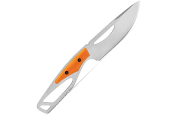 Image of Buck Knives 631 PakLite 2.0 Orange Field Knife, 8.25in Overall, 4in Stonewash 420HC Stainless Skinner Blade, Orange GFN Handle, Black Polypropylene Belt Sheath, 13504