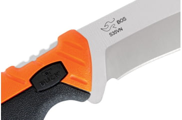 Image of Buck Knives 657 Pursuit Pro Large Knife, 4.5in S35VN Guthook Satin Blade, Versaflex Orange/Black Handle, 0657ORG