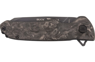 Image of Buck Knives 843 Sprint Ops Folding Knife, 4.25in Closed, 3.13in, S45VN, Black Cerakote Reverse Tanto Blade, Marbled Carbon Fiber Handle, 0843CFS