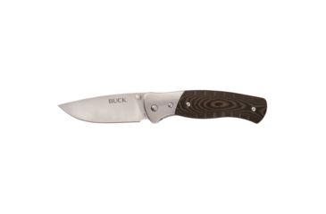 Image of Buck Knives Buck Selkirk Small Folding Knife, 3.25 in, 420HC, Drop Point Blade, CNC contoured Micarta with steel bolster, Brown/Black Handle, 0835BRSB/10682