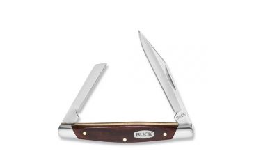 Image of Buck Knives Deuce Folding Knife, Box, 2 in, Wood Handle, 0375BRSB/5722