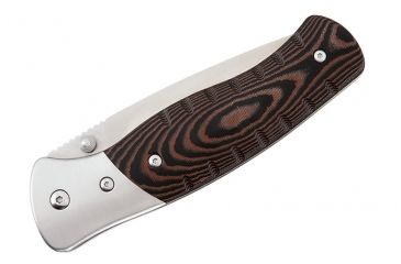Image of Buck Knives Selkirk Folding Knife, 3.88 in, 420HC Stainless Steel, Drop Point Blade, CNC contoured Micarta, Brown/Black Handle, 0836BRSB/10678