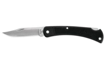 Image of Buck Knives Hunter LT Folding Knife, 3.75in, 420HC Stainless Steel, Clip Point Blade, Nylon, Black Handle, 0110BKSLTB/11553
