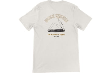 Image of Buck Knives Measure of A Knife T-Shirt - Men's, Natural, Large, Cotton, 13384