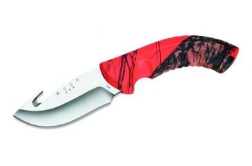 Image of Buck Knives Omni Hunter, 12PT, Guthook, Mossy Oak Blaze Camo Handle 0393CMG9