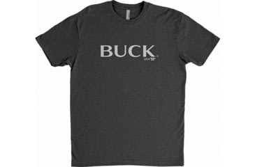 Image of Buck Knives T-Shirt with Logo - Mens, Gray, Large, 12387