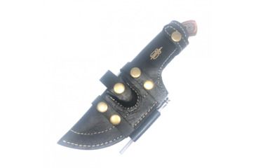 Image of BucknBear Tactical Bushcraft Tracker with Maple Burl Handle, Black/ Orange, BNB2322BBT