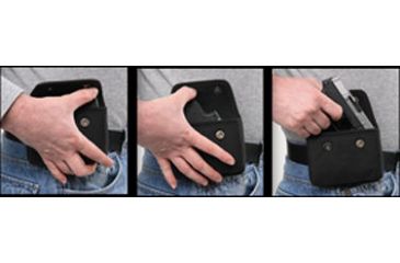 Image of Bulldog Nylon Cell Phone Holster - draw sequence