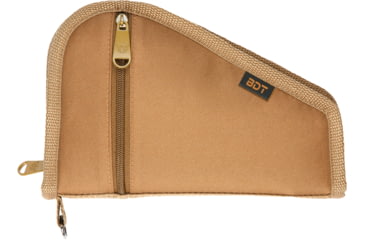 Image of Bulldog Cases &amp; Vaults Deluxe Pistol Case w/ Pocket and Sleeve, 12inx6in, Tan, BDT620T